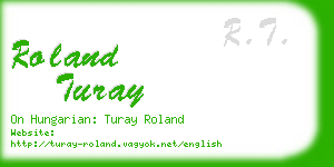 roland turay business card